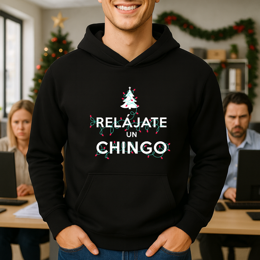 Relájate un chingo Navidad HOODIE