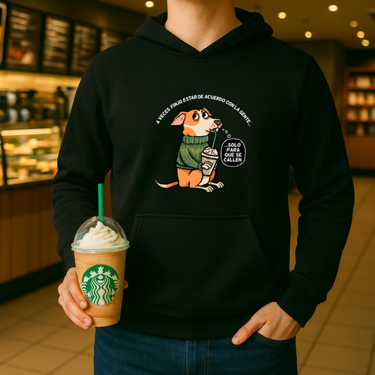 Perrito filosófico Cállense HOODIE