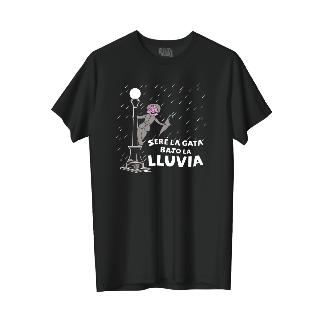 Gata bajo la lluvia