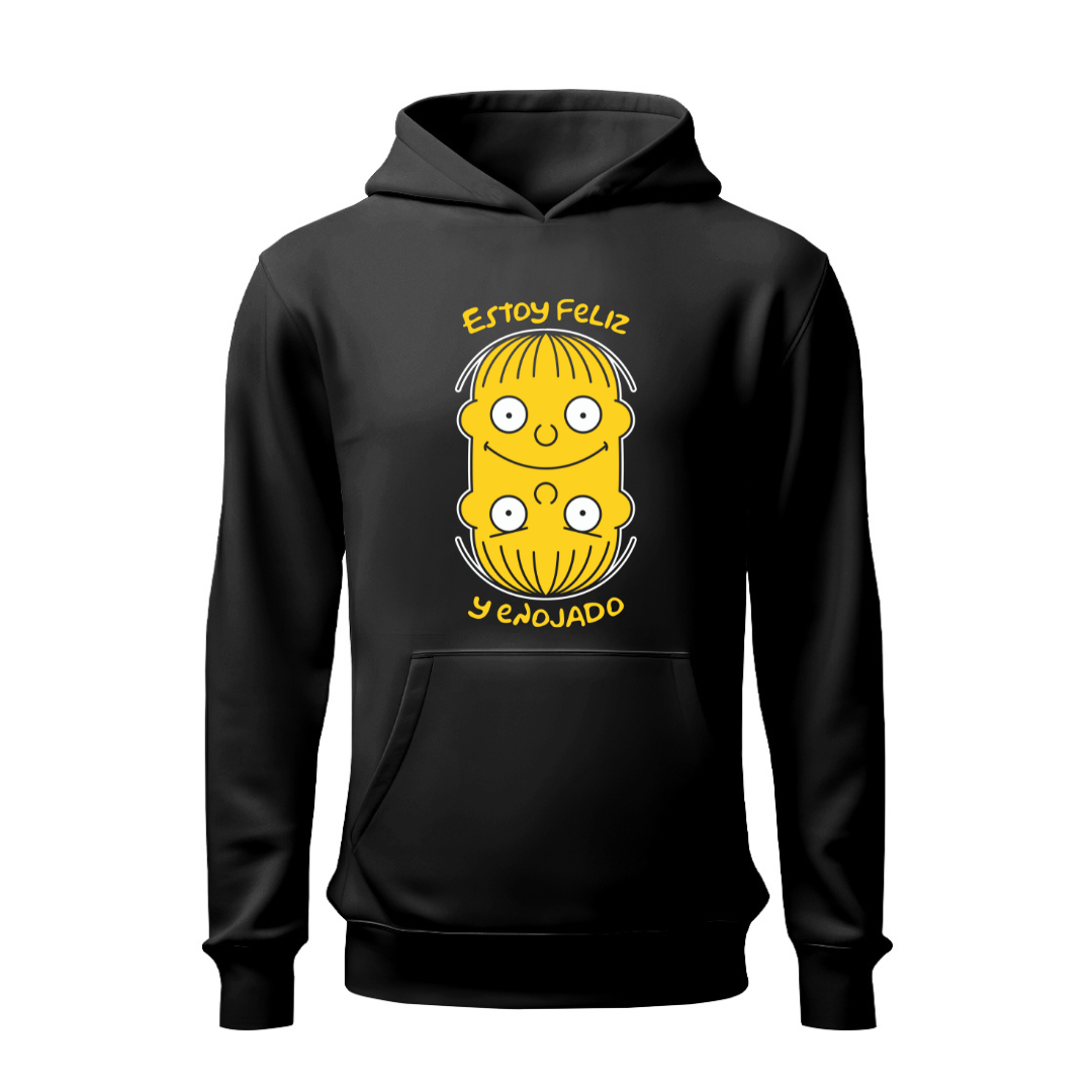 Estoy feliz y enojado HOODIE