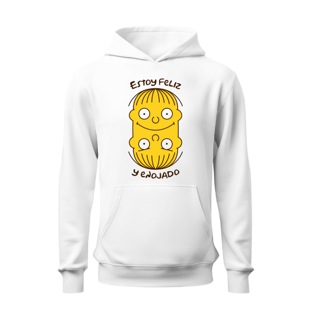 Estoy feliz y enojado HOODIE
