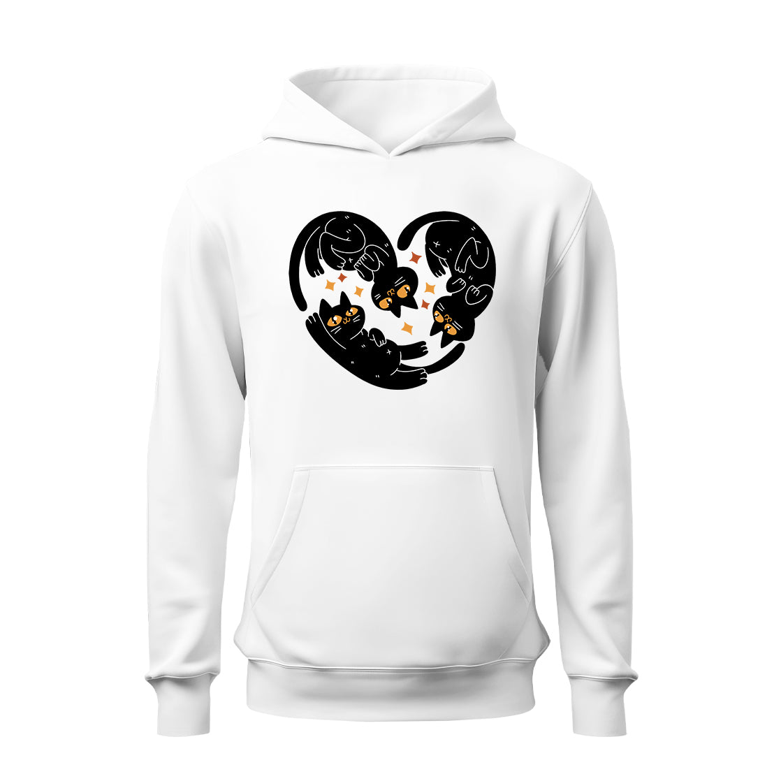 Corazón Gatos HOODIE