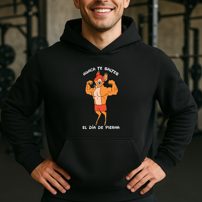 Día de pierna HOODIE