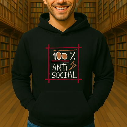 Arte 100% antisocial HOODIE