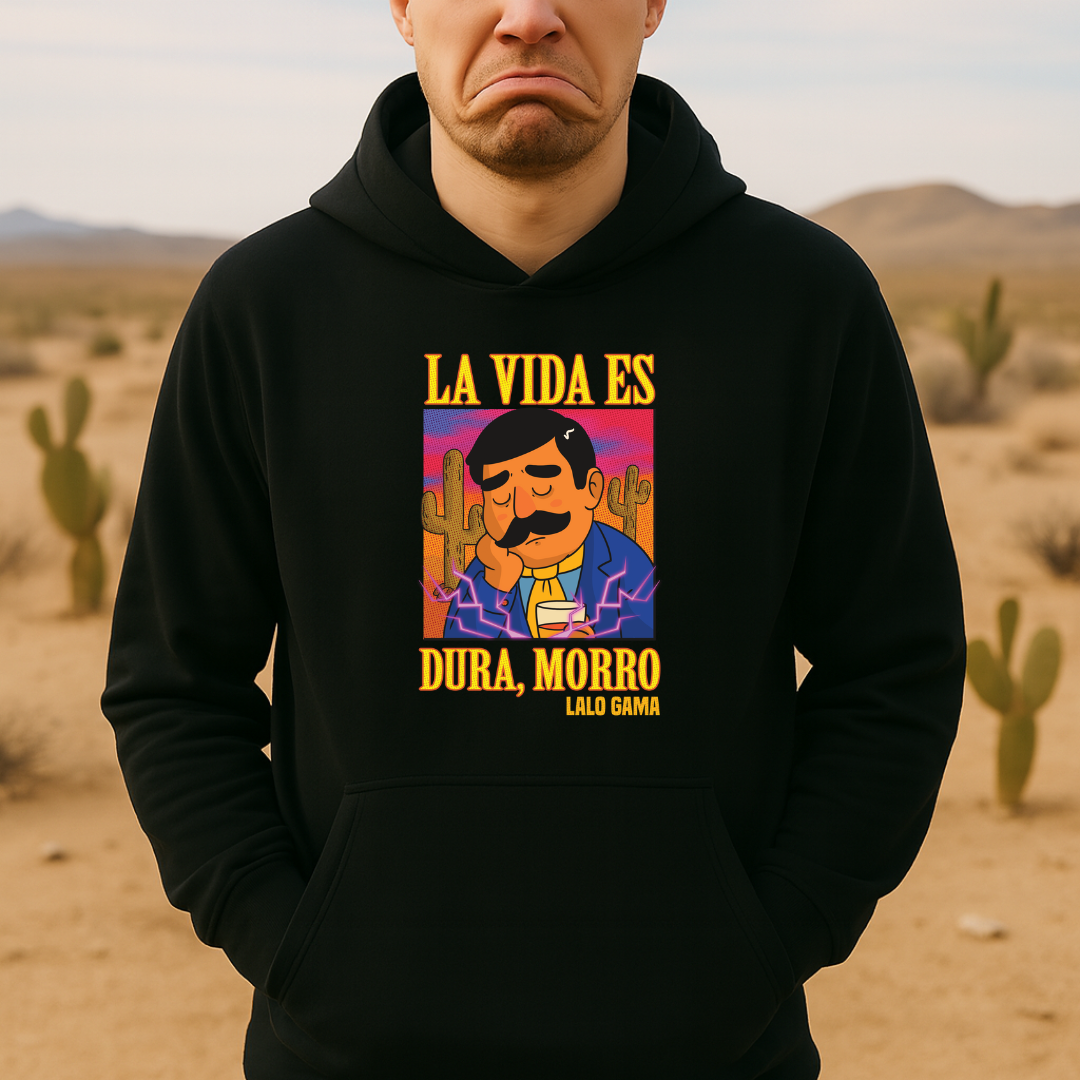 La vida es dura, morro HOODIE