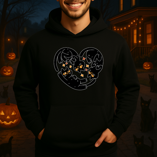 Corazón Gatos HOODIE
