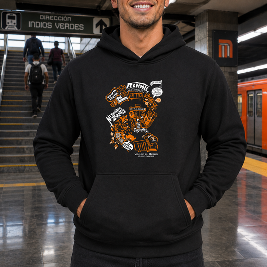 Voy en el metro HOODIE
