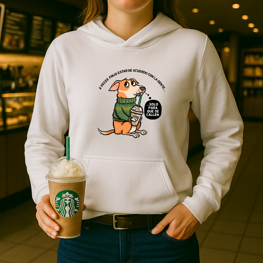 Perrito filosófico Cállense HOODIE
