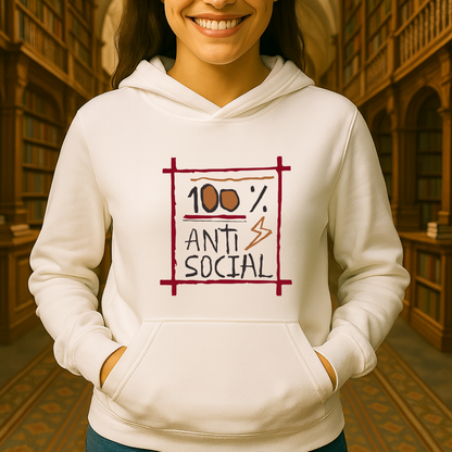 Arte 100% antisocial HOODIE