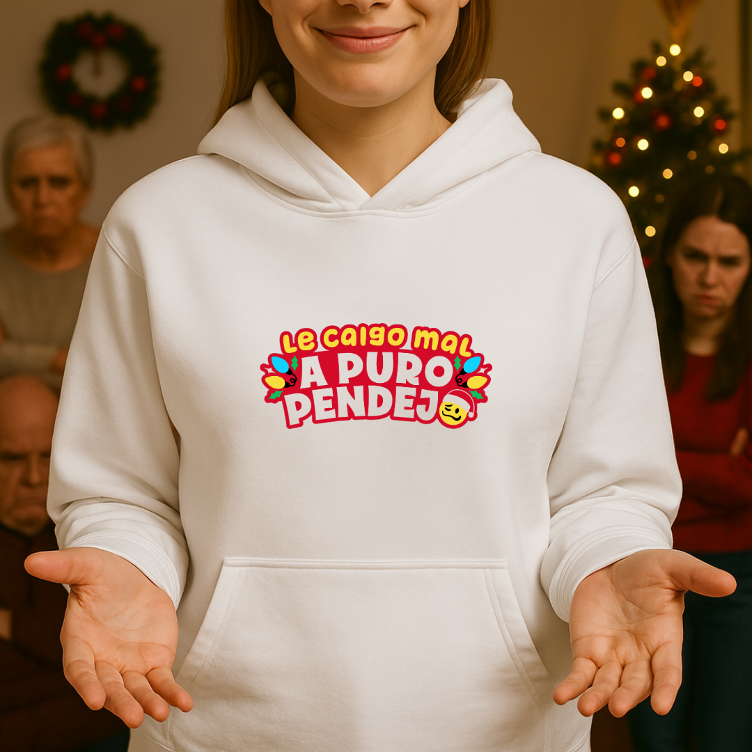 Le caigo mal Navidad HOODIE