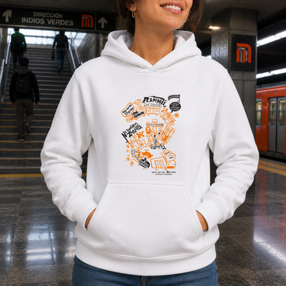Voy en el metro HOODIE