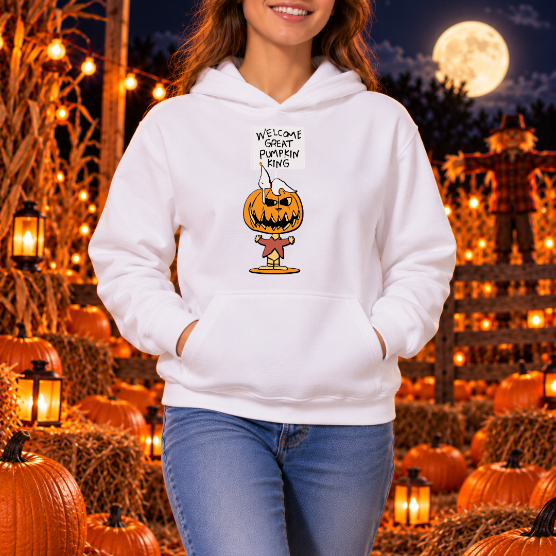 Welcome Great pumpkin king HOODIE