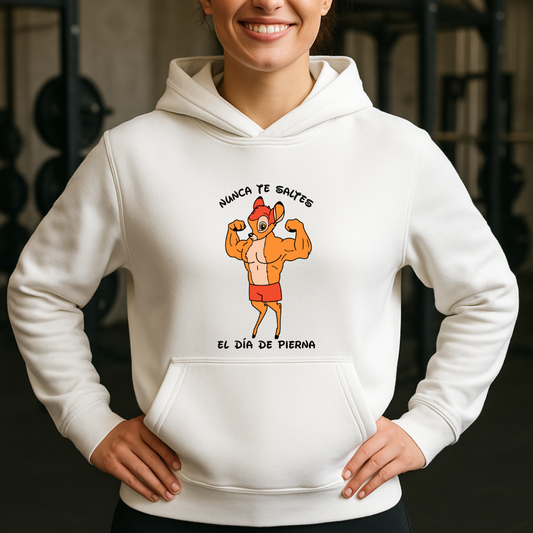 Día de pierna HOODIE