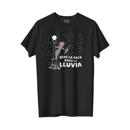 Gata bajo la lluvia