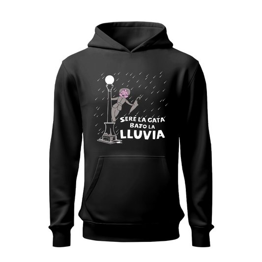Gata bajo la lluvia HOODIE