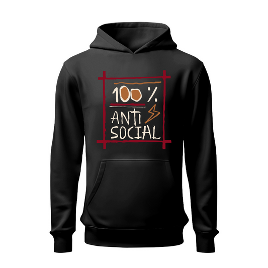 Arte 100% antisocial HOODIE