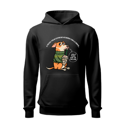 Perrito filosófico Cállense HOODIE
