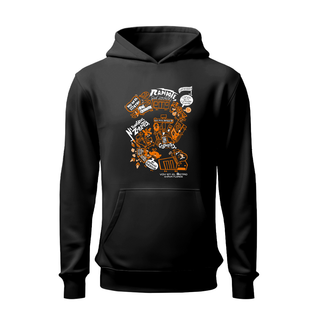 Voy en el metro HOODIE