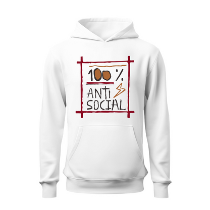 Arte 100% antisocial HOODIE