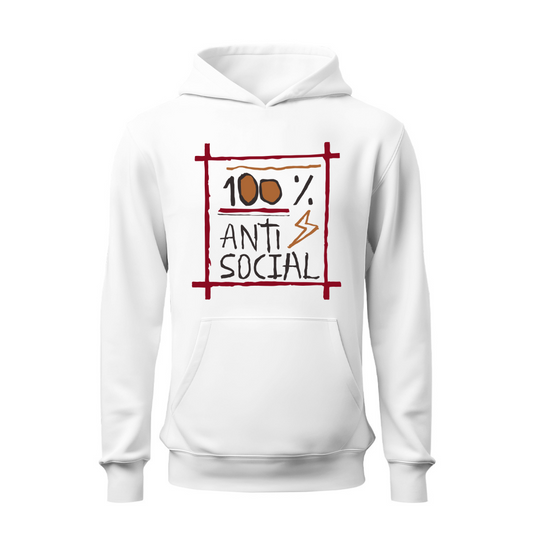 Arte 100% antisocial HOODIE