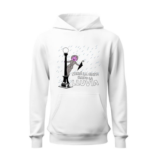 Gata bajo la lluvia HOODIE