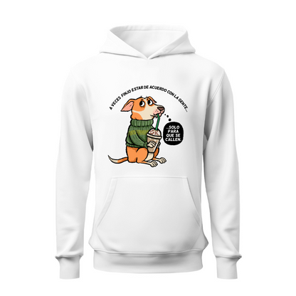 Perrito filosófico Cállense HOODIE