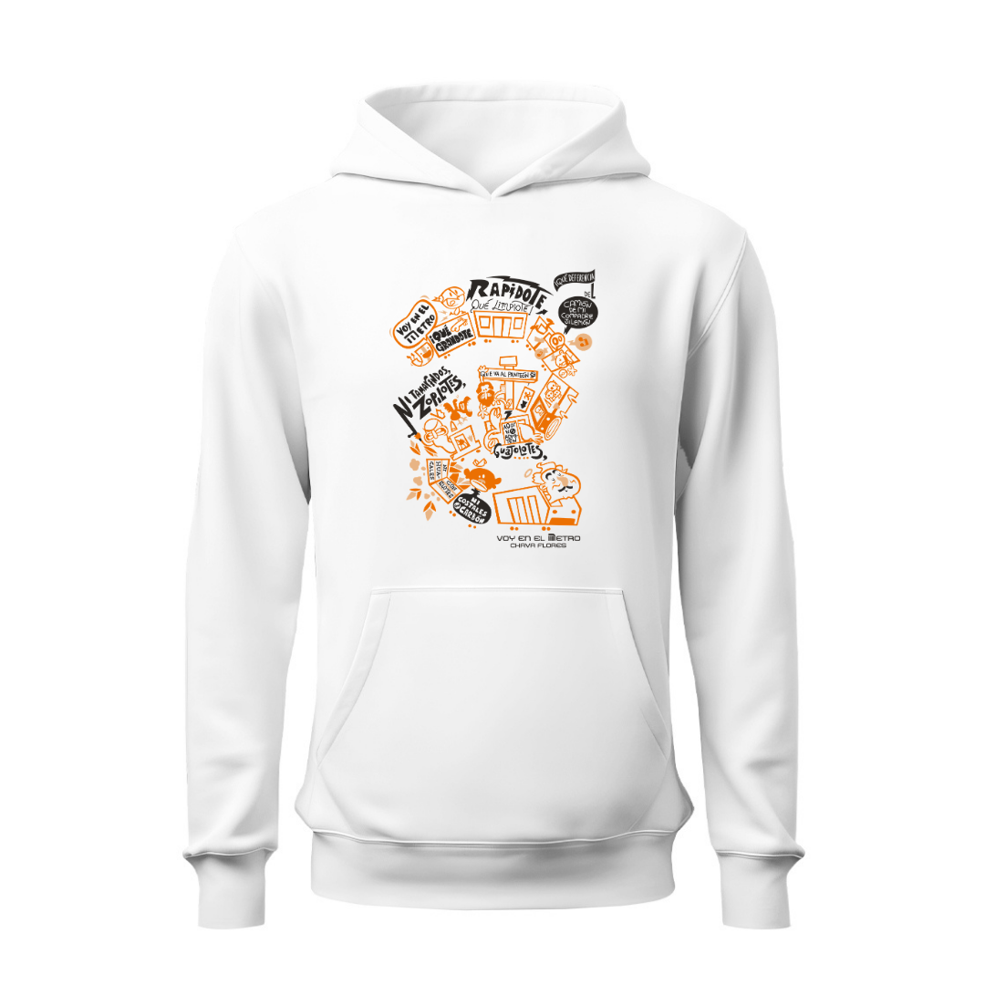 Voy en el metro HOODIE