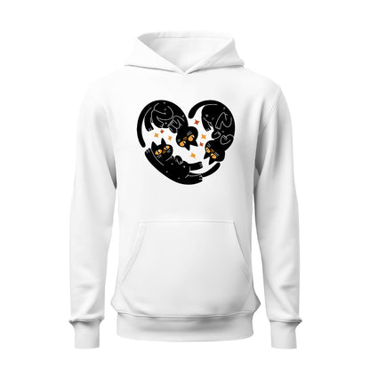 Corazón Gatos HOODIE