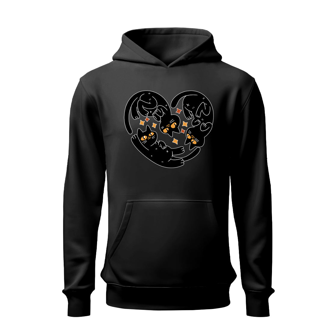 Corazón Gatos HOODIE