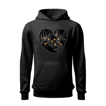 Corazón Gatos HOODIE