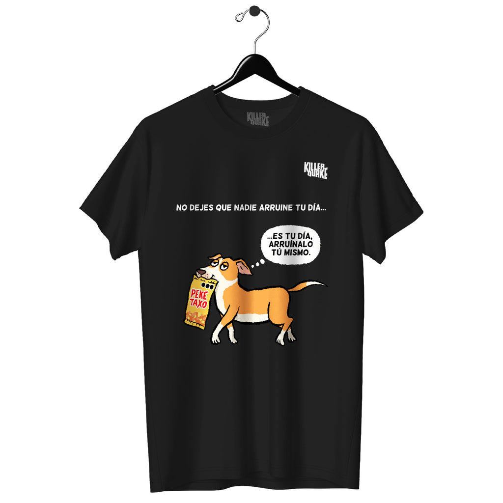 Playera UNISEX Perrito Filosófico Saqueadorcito