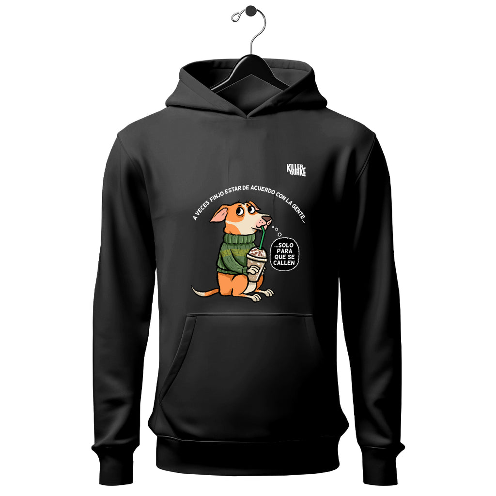 Sudadera UNISEX Perrito Filosófico Cállense